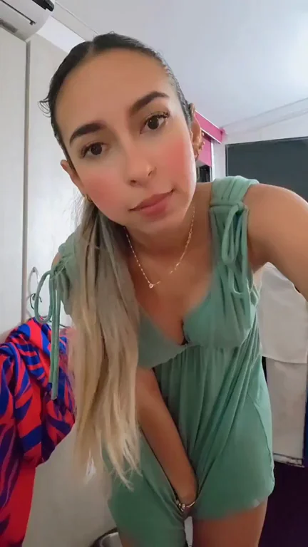 Don't be surprised because I don't really wear undies under my dress 😁…