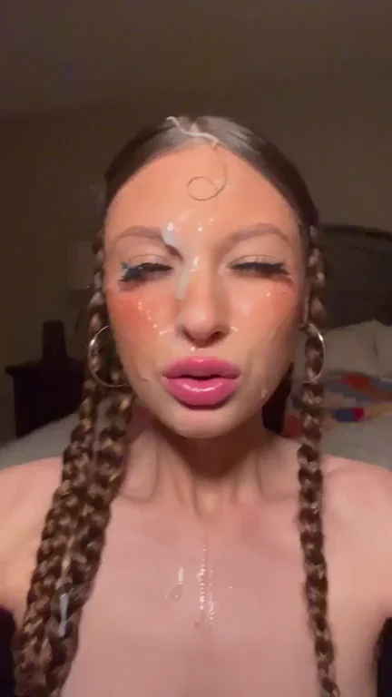 💦 Wrecked Face: Cum-Drenched Slut Shows Off Her Load! 😩🍆