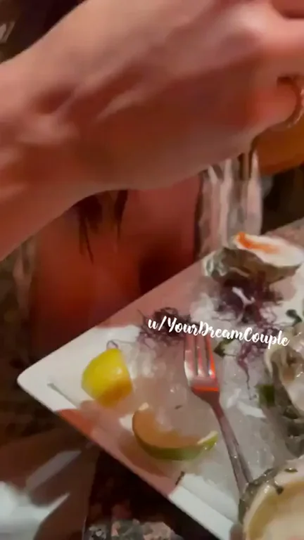 Oysters & Slutty MILF Tits: Public Flash Feast