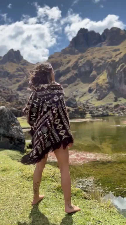 Slutty Hiking Blanket Tease in the Mountains