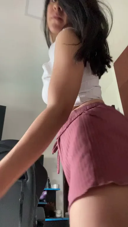 Pajamas Off: Latina Booty Tease 🍑🔥