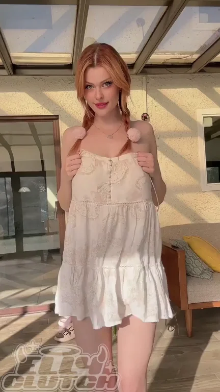 Redhead Slut Strips Naked for You 😈🔥
