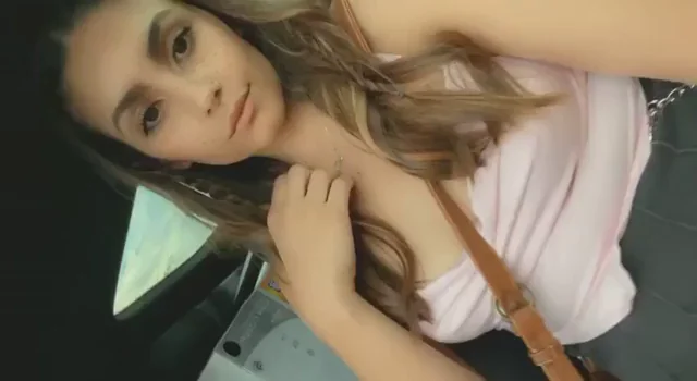 🔥 Car Pussy Play Slut Fingers Her Wet Hole in Public 😈