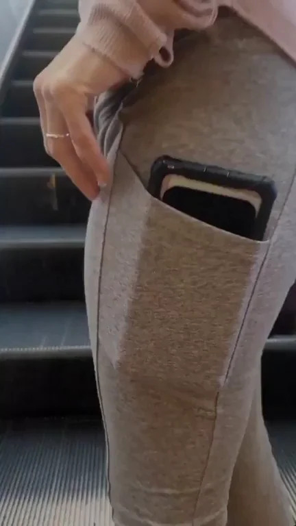 🩲 She Called My Bluff & Flashed Her Juicy Ass on the Escalator! 😈