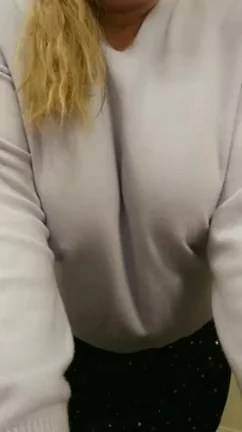 Sweater-Clad Torpedo Tits Tease