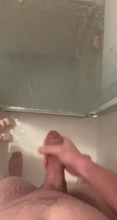 Shower Strokin' for Your White Christmas Cumshot 🎄💦🍆