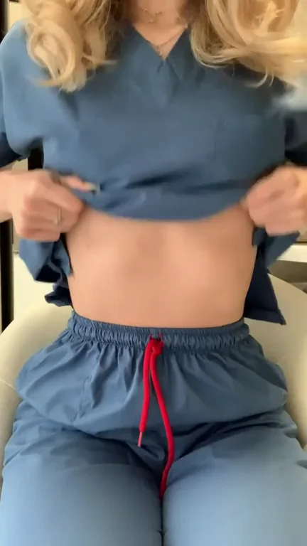Cover my Tiny Nurse titties with your hot load 😈🥵