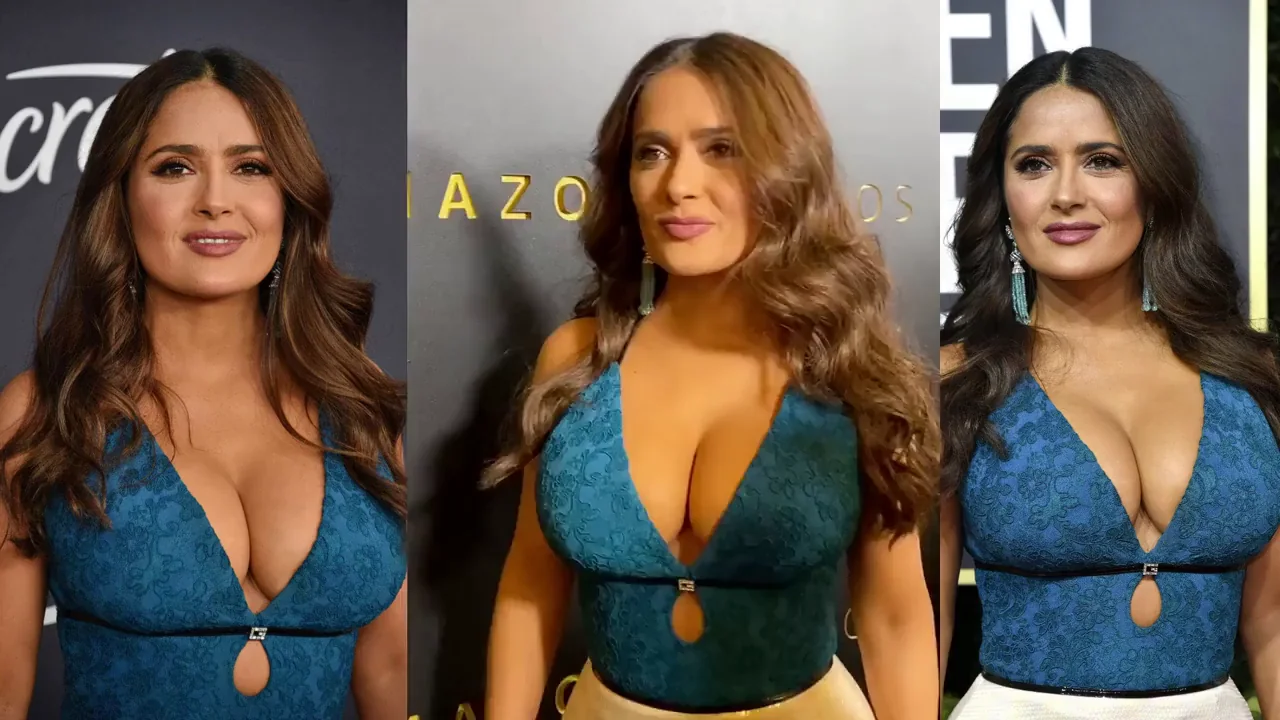 Salma Hayek's Massive Cleavage Bombshells at Red Carpet Events
