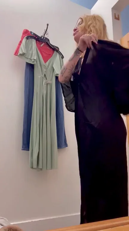 trying on different outfits for you