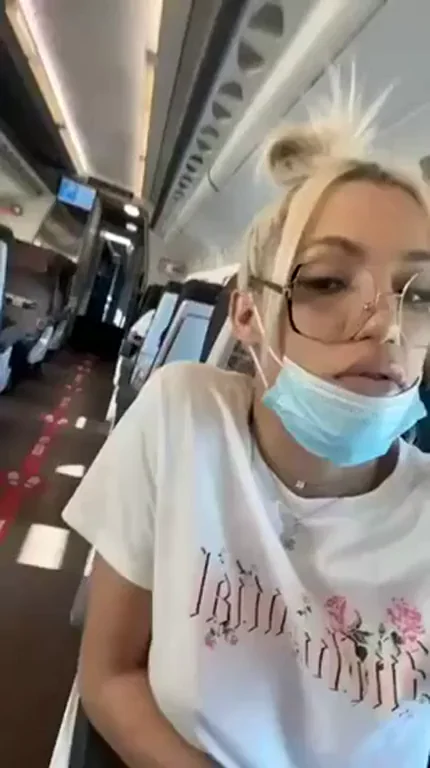 Hop on My Huge T-Girl Cock in This Airplane Cabin! ✈️🍆💦