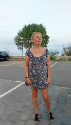 Daring to flash EVERYTHING in public. Dress fully up and no underwear