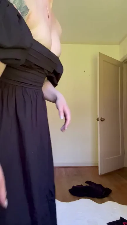 Had to put on a second skirt to make sure my dress was extra poofy