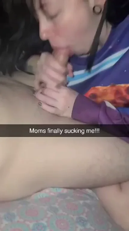 Mom Finally Slurps Son's Thick Cock 😈👅💦