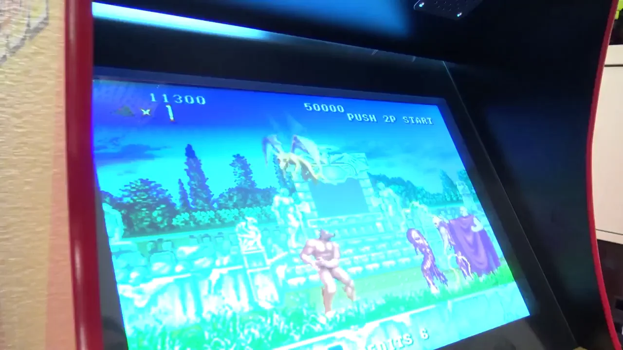 To the sound of buttons and Joystick, this beautiful slut sucks an arcade machine player without restraint. You all know the game, but who do you think will win?