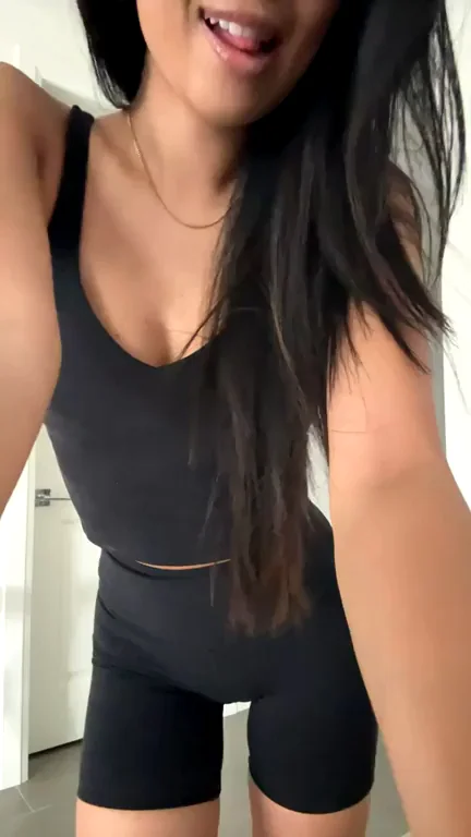 My tiny tits fit perfectly under my workout top