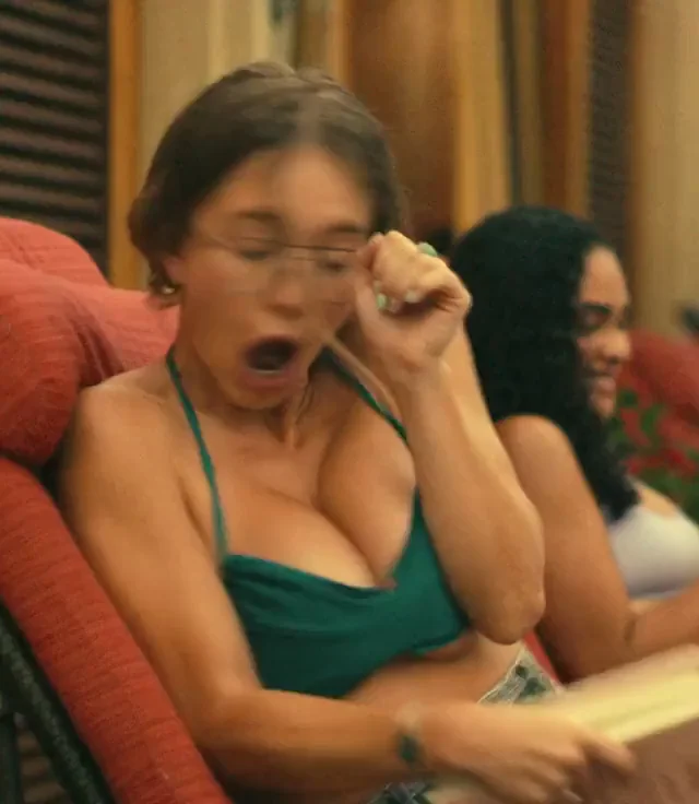 Sydney Sweeney's Massive Tits Jiggle & Bounce in Emerald Bikini 😍💦