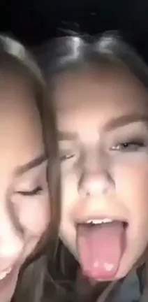 Drunk Blonde Sluts Tongue-Wrestle in Steamy Amateur Kiss Fest