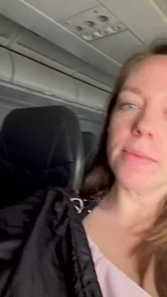 First Class Tits Flash on Airplane ✈️🍈🍈
