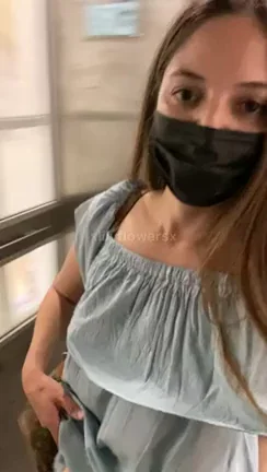 Elevator Slut MILF Flashes Her Juicy Tits 😈👙🚀