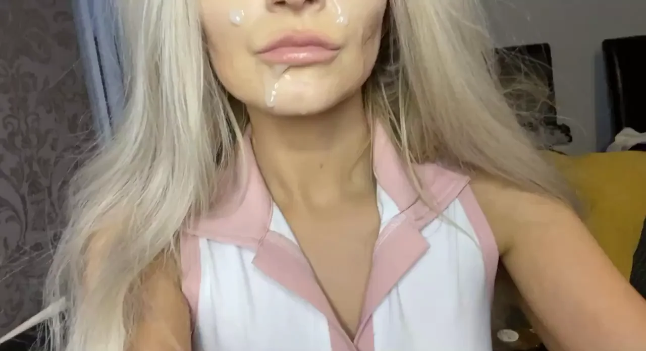 Blonde Slut Begs for Your Hot Load 💦😈