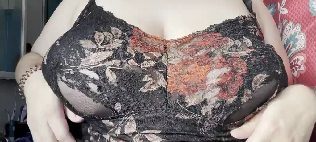 OC Titty Drop: Massive Lace-Clad Tits Begging for Your Cum