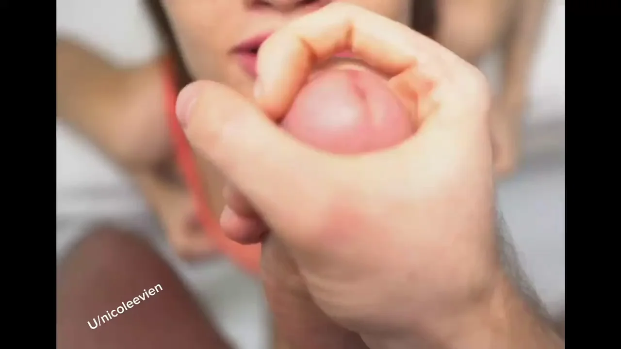 My whole face is covered in cum