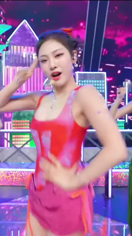 🔥 Ningning's Slutty Red Bodysuit Dance Tease 😈💦
