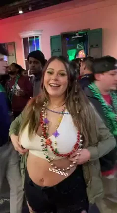 Earning my beads at Mardi Gras;)