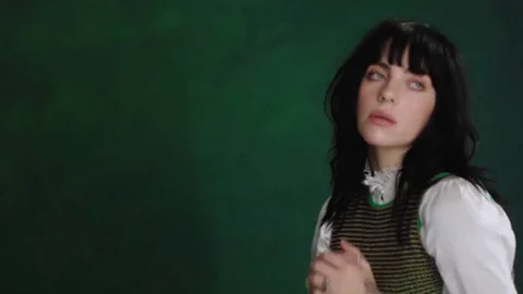 Billie Eilish Teasing in Sheer Top for Apple Music