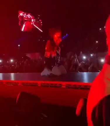 Teasing on stage