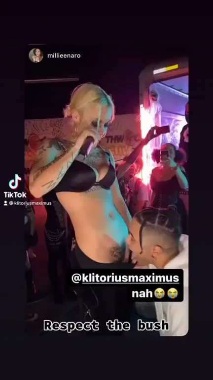 🔥 BigKlit's Bush Worship: Dude Eats Her Hairy Pussy Onstage! 💦👅