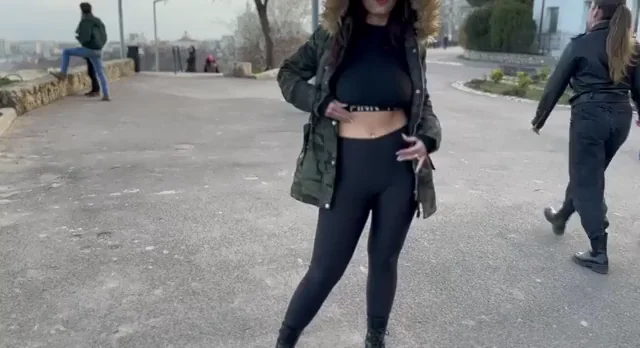 🔥 Super Risky Public Tit Flash with Crowds Everywhere 😈