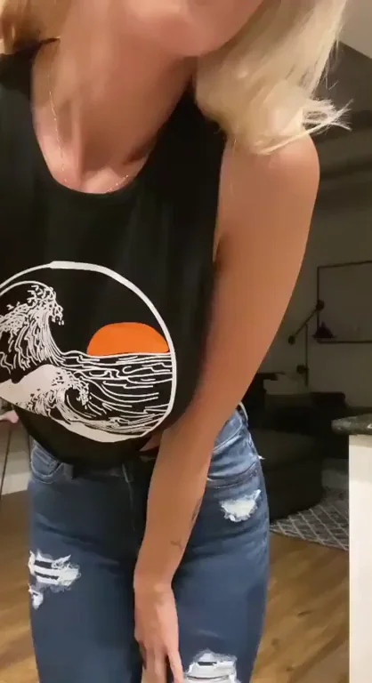 Mom never wears a bra