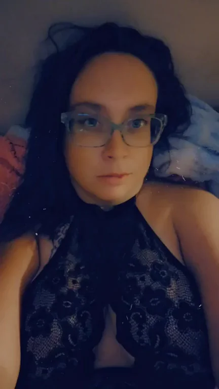 MILF in Glasses Teases with Massive Tits in Lace