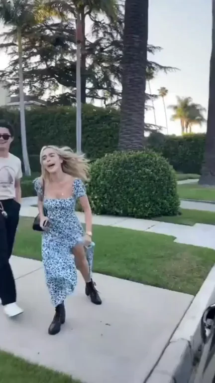 Kiernan Shipka's Slutty Dress Jiggles in Palm Tree Paradise