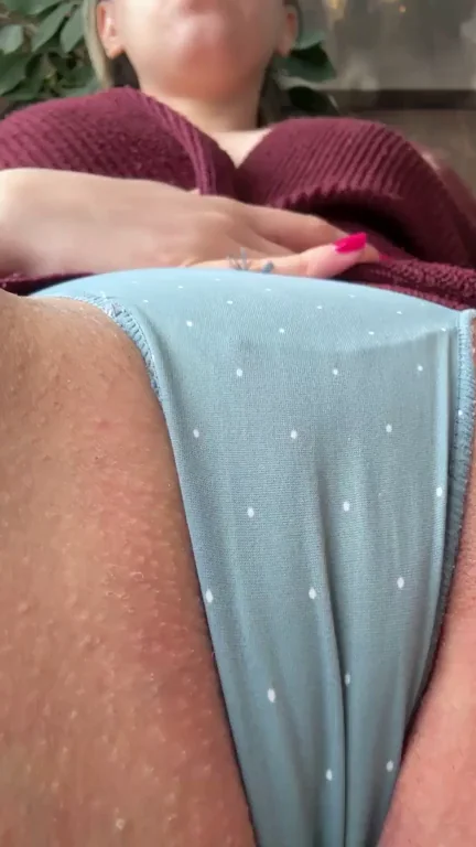 Pussy Feast Tease: Pull Those Panties Aside for Your Favorite Meal