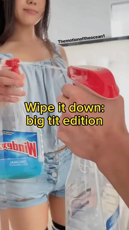 wipe it down: big tit edition