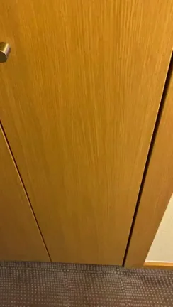 Handcuffed Slut Waits Naked for Room Service Dom 😈🔒