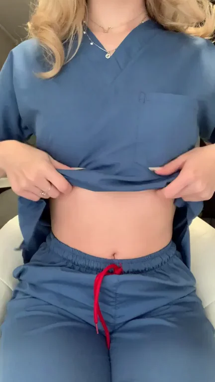 Showing you my Perky Nurse Titties 😈🥵😁 [OC]