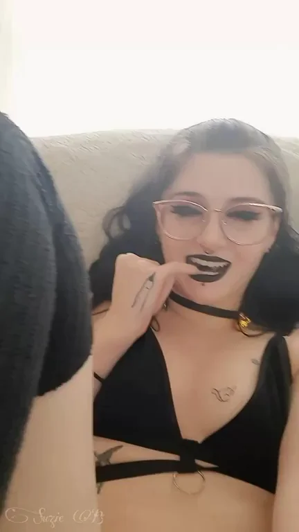 Adorable Submissive Goth GF Begging for Your Cock