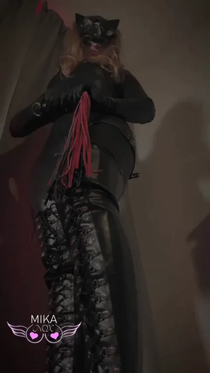 Mika's Catwoman Whip Tease - Do It Bitch!