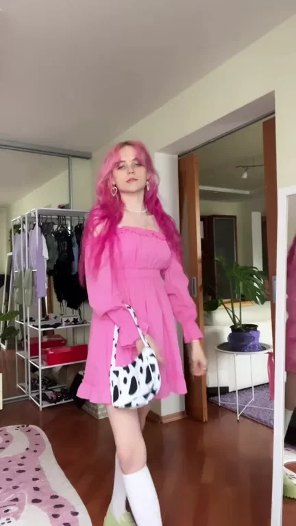 Pale Pink Cowgirl Craves Vitamin D Date Tease