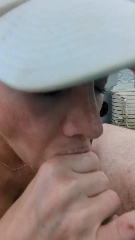 Sucking dick on a boat