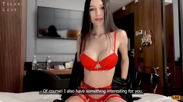 Telari Love's Red Lingerie Valentine's Surprise Cum Facial