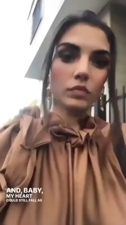 Francesca Ferigo braless walking
