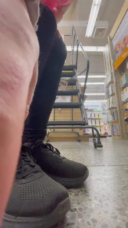 Showing off my tits and ass at the mall!