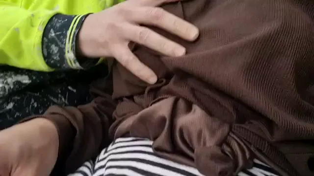 Stranger Gropes Cute Asian Sissy CD's Huge Tits in Public 😈🍆💦