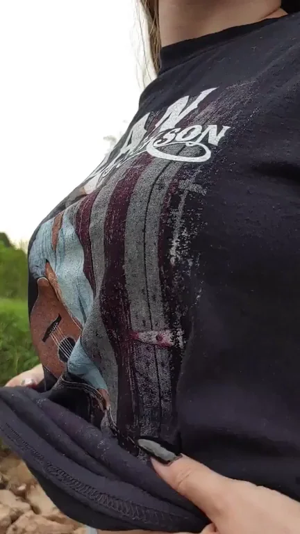 Shitty Weather Titty Flash: Rainy Day Boob Reveal
