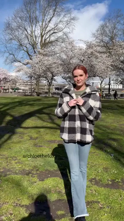 Craving Vitamin D for My Juicy Tits in Public Park 😘☀️