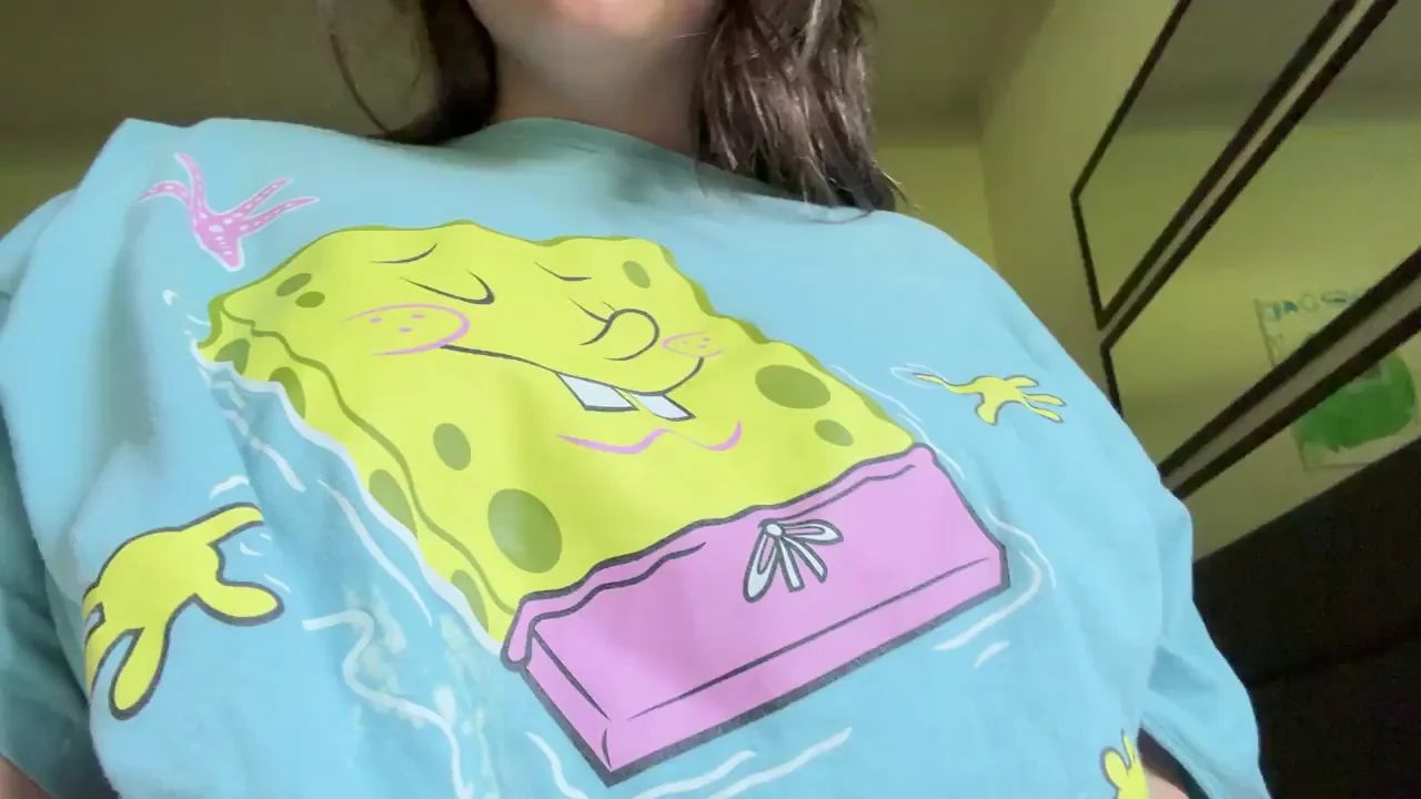 SpongeBob Slut's Titty Tuesday Tease: Massive Mounds Spill Out!